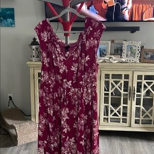 Torrid burgundy dress, size 2X